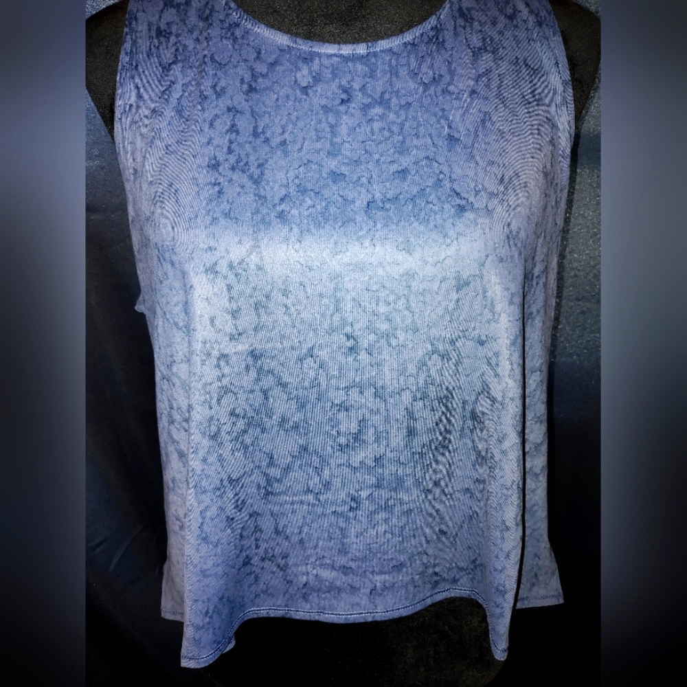 Elegant Blue Sleeveless Top